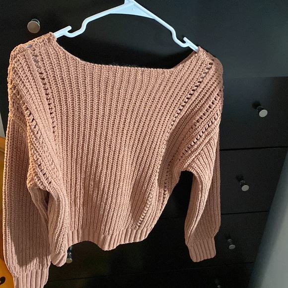 almost famous pink womens sweater size small - Picture 4 of 5